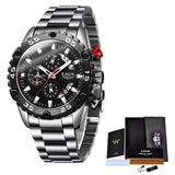 Great Gifts for Men - Top Brand Waterproof Sport Quartz Big Dial Chronograph Watch For Men - The Jewellery Supermarket