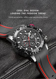 Great Gifts for Men - Top Brand Waterproof Sport Quartz Big Dial Chronograph Watch For Men - The Jewellery Supermarket