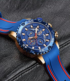 Great Gifts for Men - Top Brand Waterproof Sport Quartz Big Dial Chronograph Watch For Men - The Jewellery Supermarket