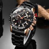 Great Gifts for Men - Top Brand Waterproof Sport Quartz Big Dial Chronograph Watch For Men - The Jewellery Supermarket