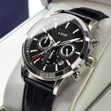 Great Gift Ideas - New Luxury Sport Chronograph Leather Strap Wrist Watches - The Jewellery Supermarket