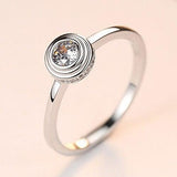 Fine Jewellery Genuine Silver 925 Delicate ♥︎ Simulated Diamond ♥︎ Rings For Women - The Jewellery Supermarket