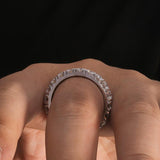 Fabulous 2.5mm 1.5ctw DF Color Round Moissanite Diamond Eternity Ring - The Jewellery Supermarket