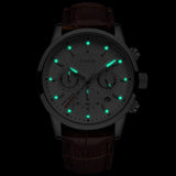 Great Gifts for Men - Top Brand Leather Chronograph Waterproof Sport Automatic Date Quartz Watch - The Jewellery Supermarket