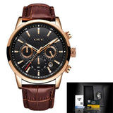 Great Gifts for Men - Top Brand Luxury 24Hour Moon Phase Sport Waterproof Quartz Watch - The Jewellery Supermarket