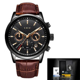 Great Gifts for Men - Top Brand Luxury 24Hour Moon Phase Sport Waterproof Quartz Watch - The Jewellery Supermarket