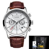 Great Gifts for Men - Top Brand Luxury 24Hour Moon Phase Sport Waterproof Quartz Watch - The Jewellery Supermarket