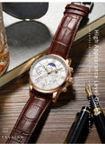 Great Gifts for Men - Top Brand Luxury 24Hour Moon Phase Sport Waterproof Quartz Watch - The Jewellery Supermarket