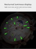 Great Gifts for Men - Top Brand Luxury 24Hour Moon Phase Sport Waterproof Quartz Watch - The Jewellery Supermarket