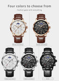 Great Gifts for Men - Top Brand Luxury 24Hour Moon Phase Sport Waterproof Quartz Watch - The Jewellery Supermarket