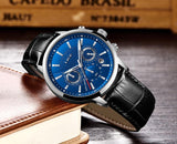 Great Gifts for Men - Top Brand Luxury 24Hour Moon Phase Sport Waterproof Quartz Watch - The Jewellery Supermarket