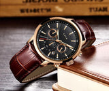 Great Gifts for Men - Top Brand Luxury 24Hour Moon Phase Sport Waterproof Quartz Watch - The Jewellery Supermarket