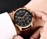 Great Gifts for Men - Top Brand Luxury 24Hour Moon Phase Sport Waterproof Quartz Watch - The Jewellery Supermarket