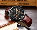 Great Gifts for Men - Top Brand Luxury 24Hour Moon Phase Sport Waterproof Quartz Watch - The Jewellery Supermarket