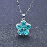 Charming Paraiba Tourmaline Gemstone Ladies Necklace Pendants - The Jewellery Supermarket