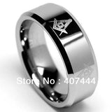 Great Gifts - Popular Masonic Tungsten Carbide Men's Rings - The Jewellery Supermarket