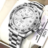 Best Gifts for Men - Sport Quartz Luxury Stainless Steel Watch with Luminous Dial