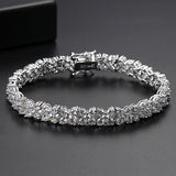 New 1 Carat 5mm Round AAA+ Cubic Zirconia Diamonds Tennis Bracelets - The Jewellery Supermarket