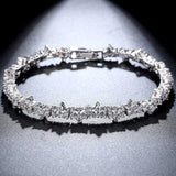 New 1 Carat 5mm Round AAA+ Cubic Zirconia Diamonds Tennis Bracelets - The Jewellery Supermarket