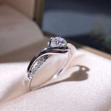 Exquisite Versatile White AAA+ Cubic Zirconia Diamonds Fashion High Quality Ring - The Jewellery Supermarket