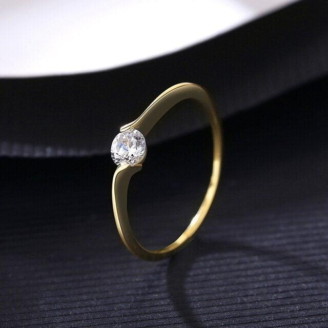 Lovely Fine Jewelry ♥︎ Simulated Diamond ♥︎ 14KGP Silver