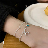 Best Gifts - Trendy Elegant Creative LOVE Heart Double Layer Chain Bracelets - The Jewellery Supermarket