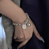 Best Gift Ideas - Silver Color Good luck Brand Ball Fashion Bracelet