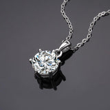 Sensational Fine Jewellery D Color 1, 2 or 3 Carat Moissanite Diamond Necklace For Women - The Jewellery Supermarket