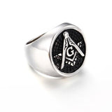 Best Selection Gifts - Fashion Masonic Titanium Steel rings - The Jewellery Supermarket