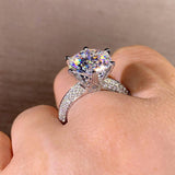 Fashion Luxury AAA+ Cubic Zirconia Diamonds Proposal Engagement Ring - The Jewellery Supermarket