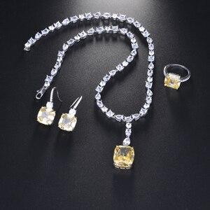 New Design Brilliant ♥︎ High Quality AAA+ Cubic Zirconia Diamonds ♥︎ Earring Ring Necklace Jewellery Set - The Jewellery Supermarket